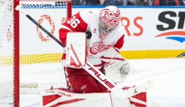 John Gibson's shutout another positive sign for rising Detroit Red Wings