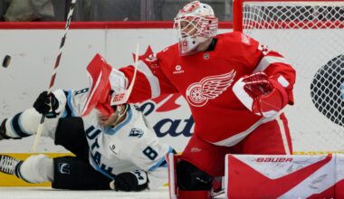 Red Wings' comeback falls short in 4-1 loss to Mammoth