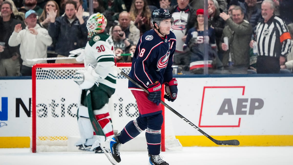 Werenski score 2 more goals in Columbus Blue Jackets' 5-2 loss to Wild