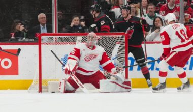 Detroit Red Wings exit break with 5-2 loss to Carolina Hurricanes