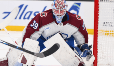 Mackenzie Blackwood of the Colorado Avalanche NHL