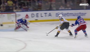 Eichel scores late in OT as Golden Knights beat Rangers 3-2