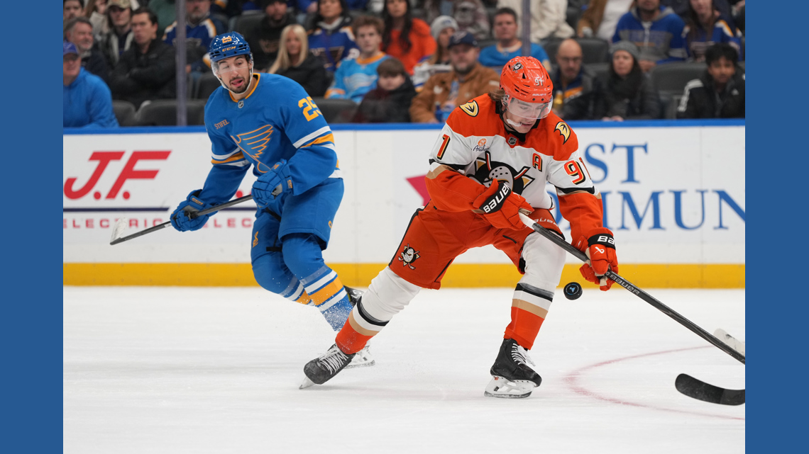 McTavish, Mintyukov score early to help Ducks beat Blues 4-1