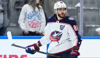 Kirill Marchenko is back in the lineup and Elvis Merzlikins gets another start between the pipes Thursday night when the Columbus Blue Jackets face the Detroit Red Wings.