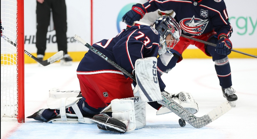 Jet Greaves will start and Zach Werenski will sit out with an injury as the Columbus Blue Jackets desperately seek two points Monday night against the Los Angeles Kings.