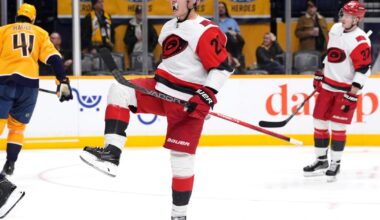 Aho's two goals, assist lead Hurricanes over Predators 4-1 :: WRAL.com