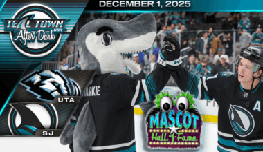 Sleepover Line, Sharks Double Up Mammoth 6-3 - 12/1/2025 - Teal Town USA After Dark (Postgame)