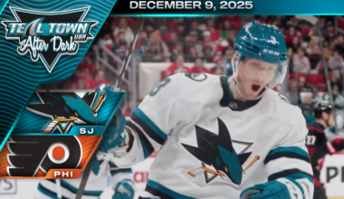 Sharks Smothered by Flyers 4-1 - 12/9/2025 - Teal Town USA After Dark (Postgame)