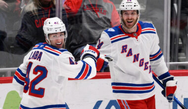 Rangers score 5 goals in the 3rd period to beat the Capitals 7-3 for another road win