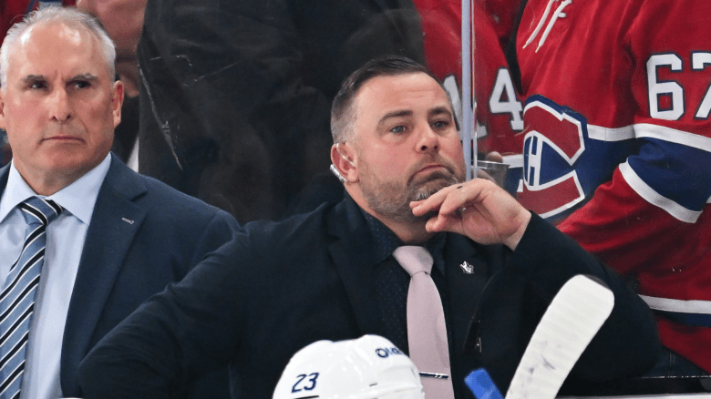 Marc Savard and Maple Leafs Head Coach Craig Berube
