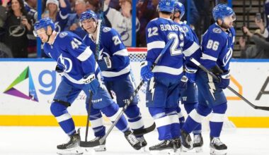 Raddysh has goal, 2 assists to reach 100 career points as Lightning beat Blues 4-1 – Orlando Sentinel