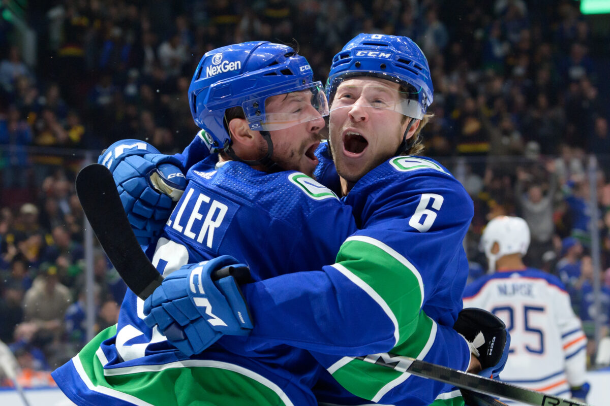 Brock Boeser JT Miller Vancouver Canucks