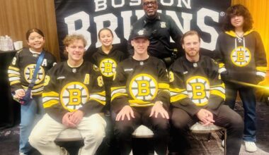 District A-7 Brings Youth Group to Meet Boston Bruins Players – Boston Police Department