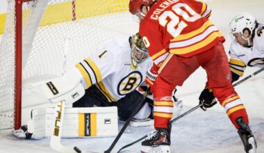 Bruins drop another one, 2-1, in OT to Calgary