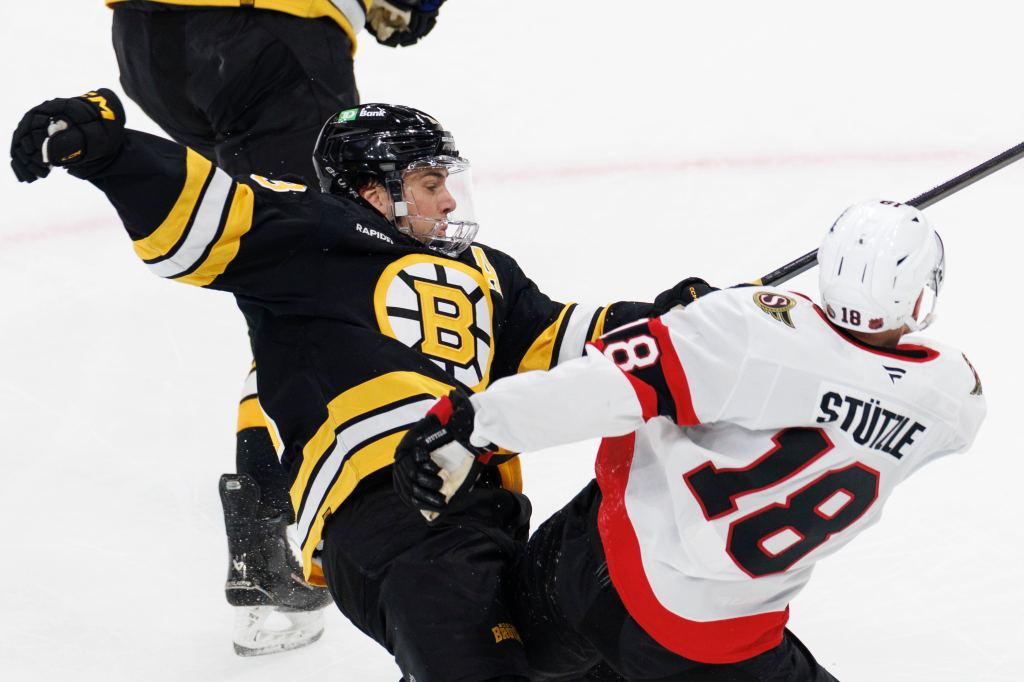 Bruins thumped by Senators, 6-2, for third straight loss
