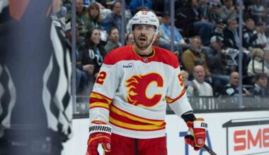 Flames' Weegar receives game misconduct for tapping glass in penalty box