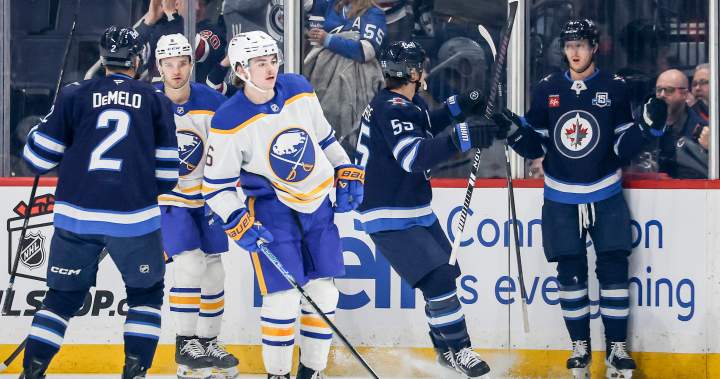 1st & 4th lines each score twice as Winnipeg Jets down Sabres 4-1 - Winnipeg