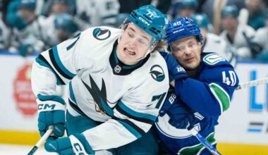 Canucks doubled up by Vancouver product Celebrini, Sharks