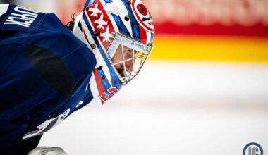 Connor Hellebuyck returns to Winnipeg Jets (optional) practice for first time – Illegal Curve Hockey