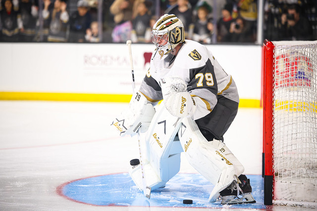 Golden Knights move forward with new goalie duo after recalling Hart and reassigning Lindbom
