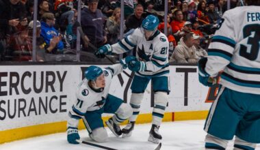 Sharks Locker Room: Celebrini Wills Team to Win