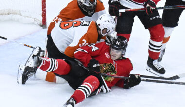 Blackhawks Fall to Flyers 3-1 as Offensive Depth Remains an Issue