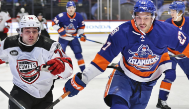 Islanders Drop Road Contest to Comets, 5-1