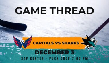 Capitals at Sharks game 28: Lines, game thread and how to watch