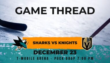 Sharks at Golden Knights game 37: Lines, game thread and how to watch