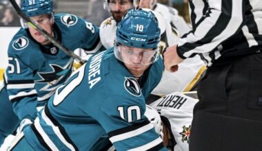 Preview/Lines #35: Dellandrea on How Konopka Helps Sharks Win Faceoffs