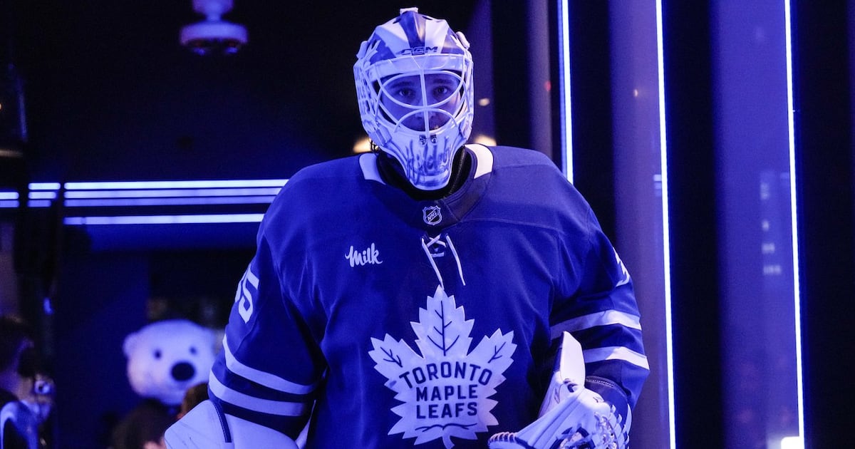 Rookie goaltender Dennis Hildeby stepping up for Maple Leafs
