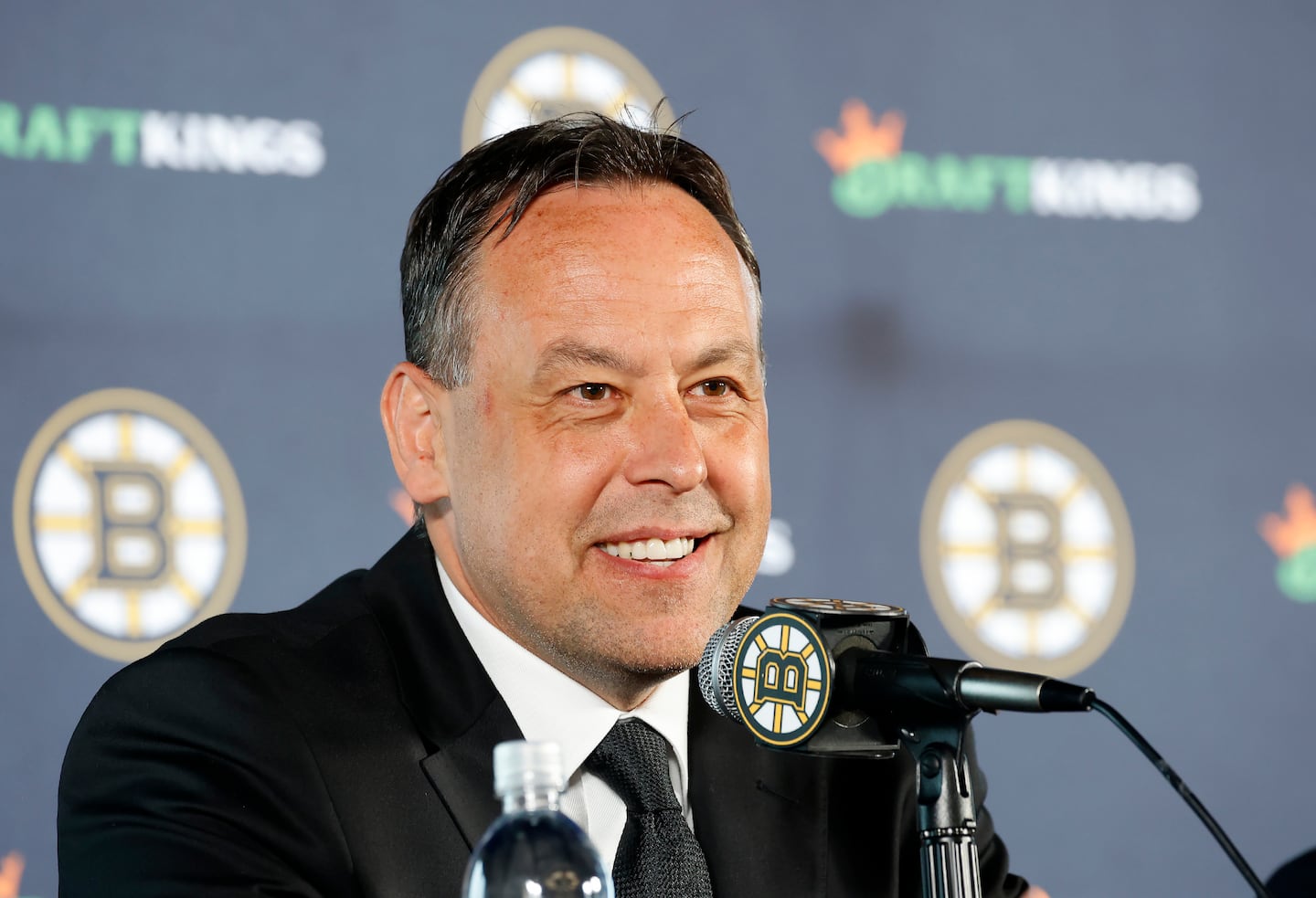 Marco Sturm remained upbeat in Buffalo despite the Bruins' travel woes.