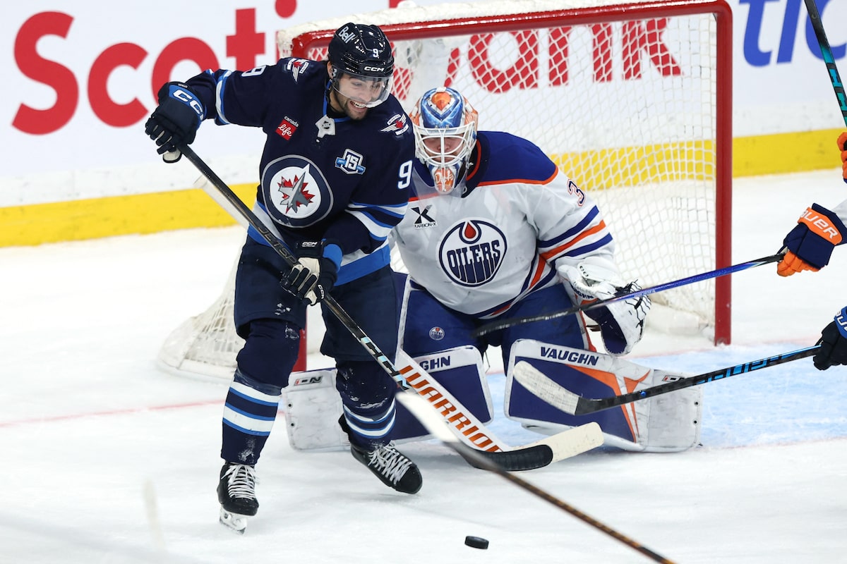 Pickard’s 41 saves lifts Oilers to 3-1 win over Jets