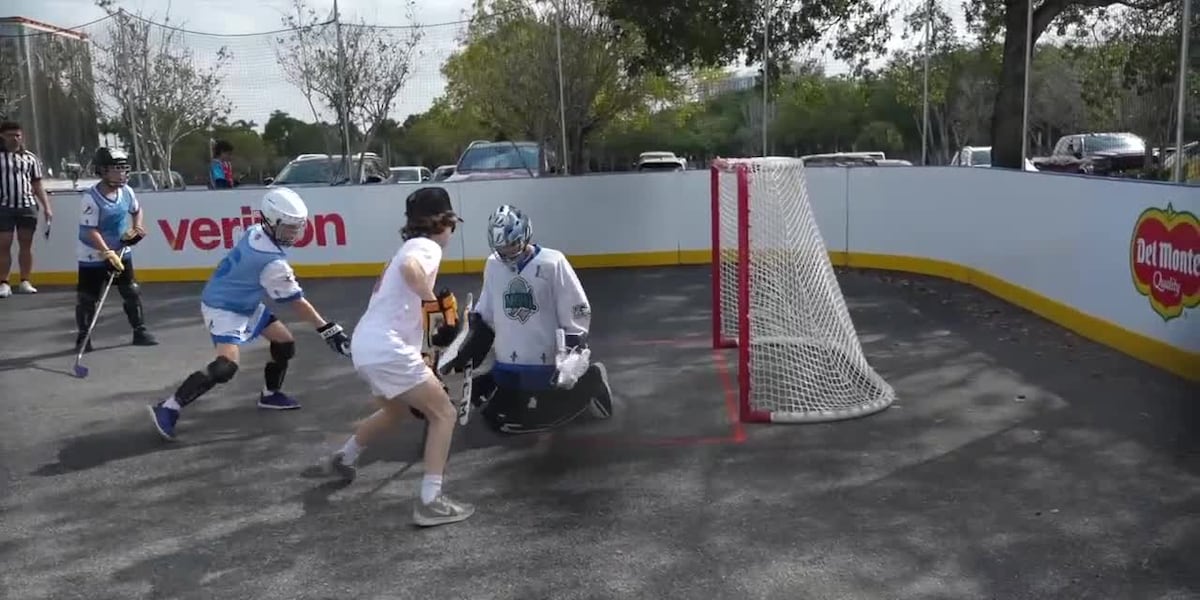 NHL and Florida Panthers host street hockey tournament aiming for Guinness World Record