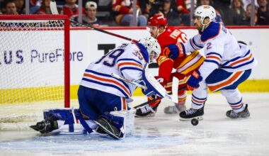 Oilers can’t win three in a row, Flames take the rematch, and Connor Ingram’s third straight start