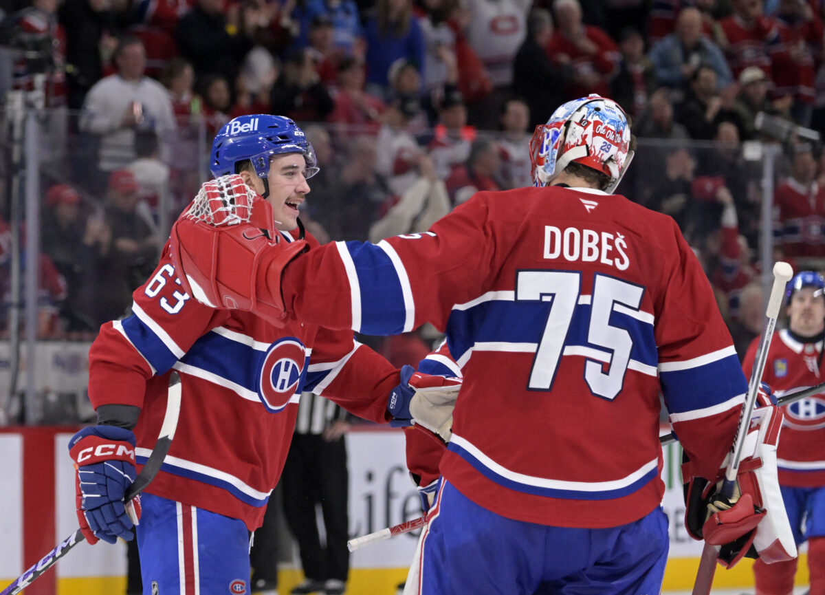 Florian Xhekaj Jakub Dobes Montreal Canadiens
