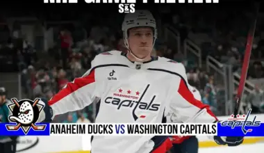 GAME PREVIEW Anaheim Ducks vs Washington Capitals