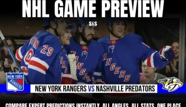 GAME PREVIEW New York Rangers vs Nashville Predators