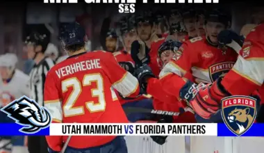GAME PREVIEW Utah Mammoth vs Florida Panthers