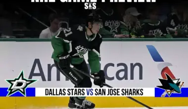 GAME PREVIEWDallas Stars vs San Jose Sharks
