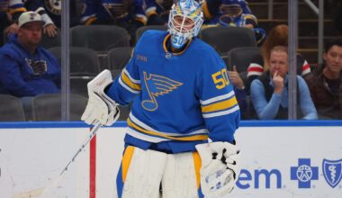 Blues’ Jordan Binnington responds to being pulled against Ducks: ‘It was a quick one’