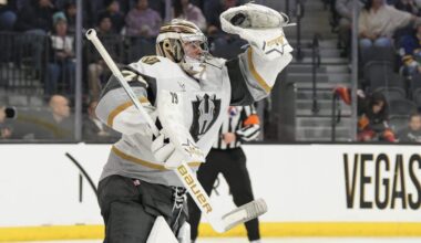 Golden Knights goalie Carter Hart eligible to debut Tuesday vs. Blackhawks