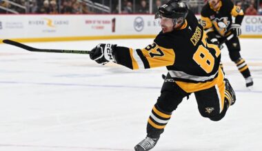Sidney Crosby makes history and leads Penguins to a much-needed win