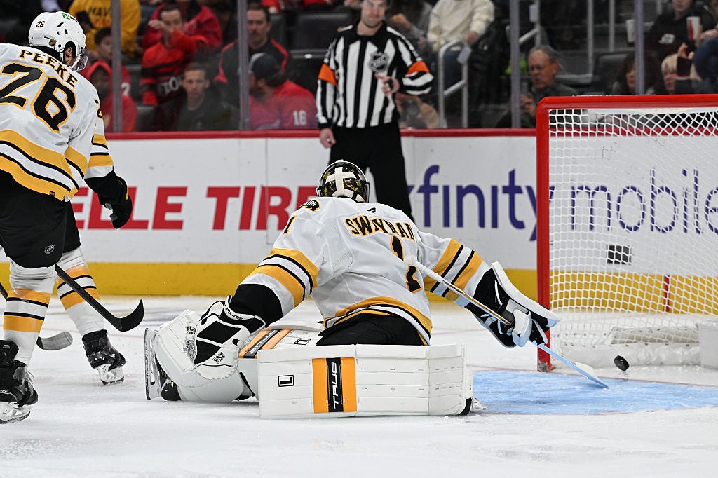 Jeremy Swayman pulled, Bruins’ comeback bid falls short