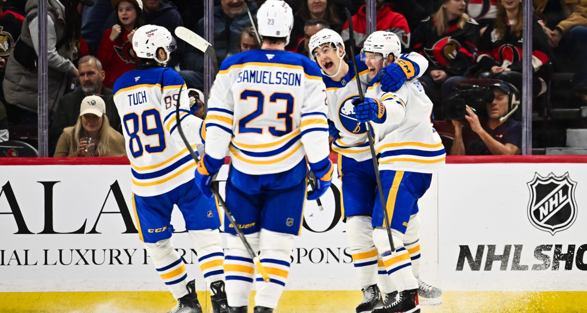 Byram nets OT winner, lifts Sabres to seventh-straight win