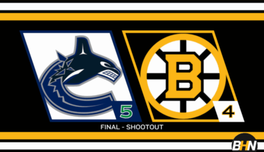 Bruins Can't Hold Onto Lead, Lose in Shootout