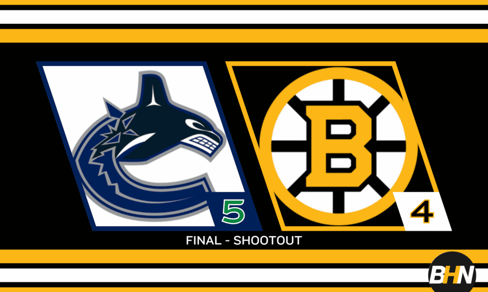 Bruins Can't Hold Onto Lead, Lose in Shootout