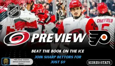 Carolina Hurricanes vs Philadelphia Flyers NHL game preview image with players celebrating on the ice, December 14 2025