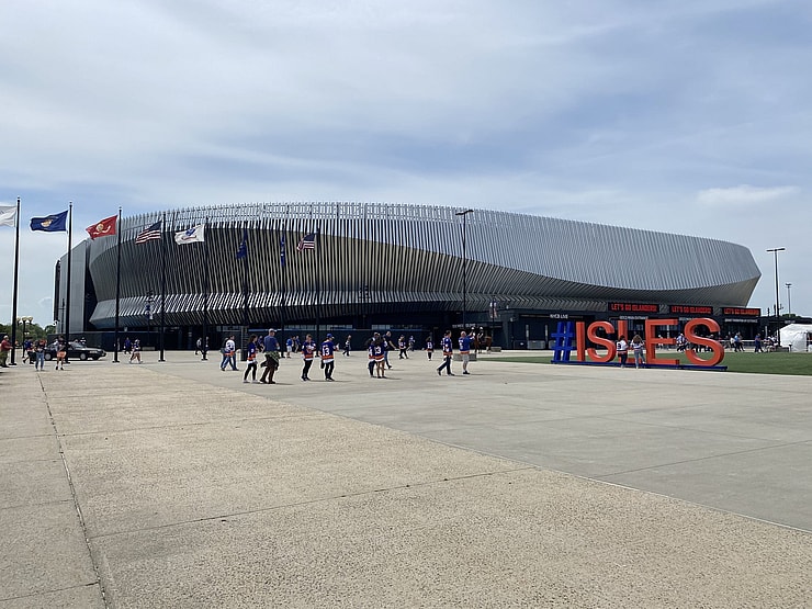 Nassau Coliseum during the playoffs