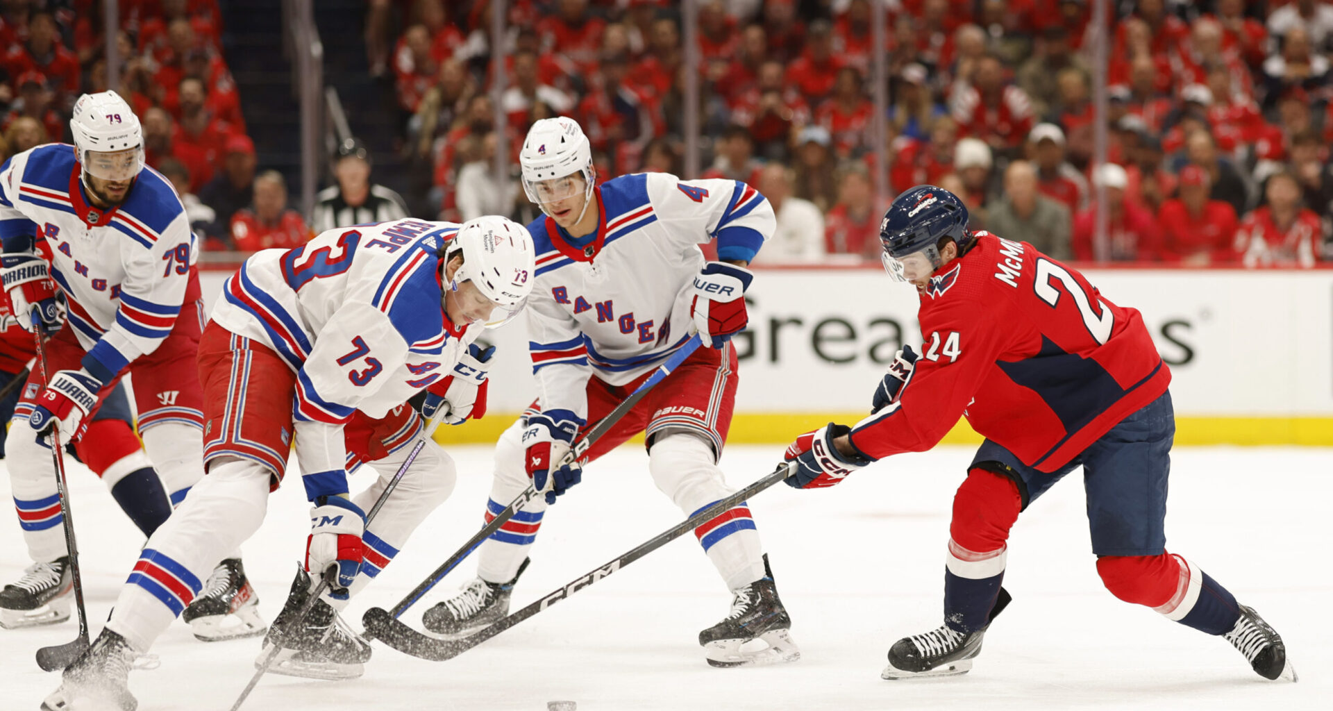 Rangers and Capitals Do Battle On New Year's Eve